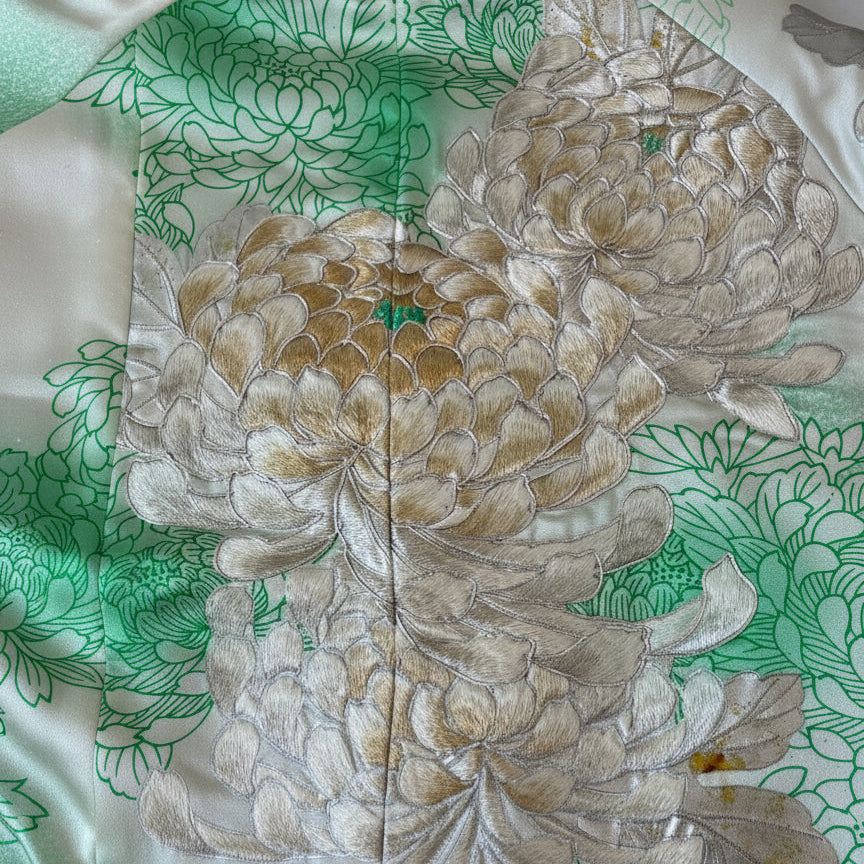 振袖着物 大輪の菊