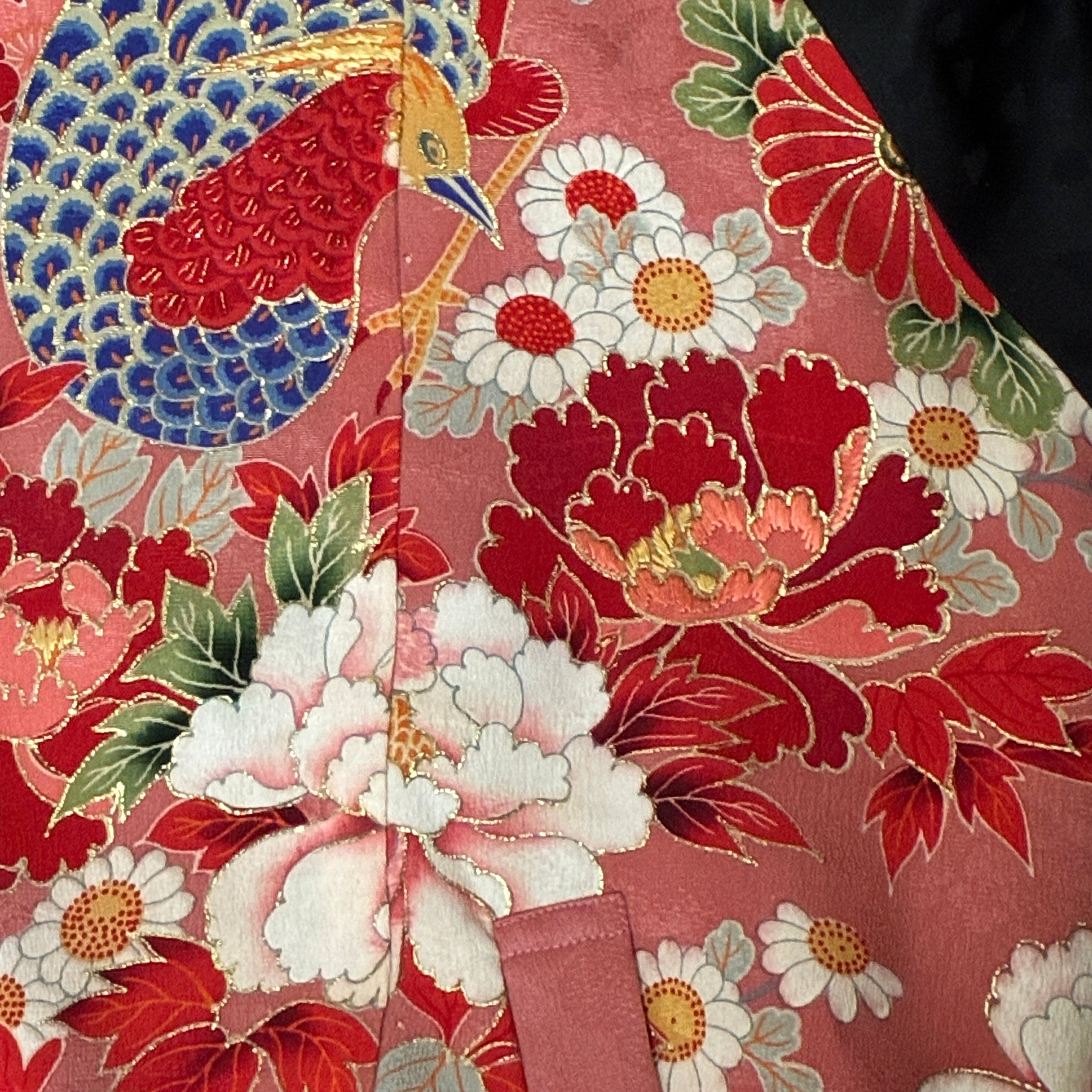 振袖着物 花桃